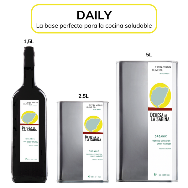 DAILY ECOLOGICAL EVOO. PICUAL VARIETY. COLD EXTRACTION 27º
