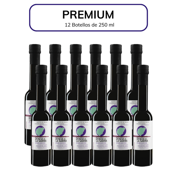 PREMIUM ECOLOGICAL EVOO. PICUAL VARIETY. COLD EXTRACTION 17º